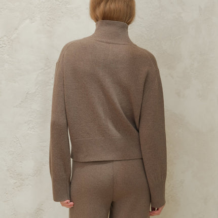 Cashmere Mix Turtleneck Sweater