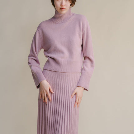 Cashmere Mix Turtleneck Sweater