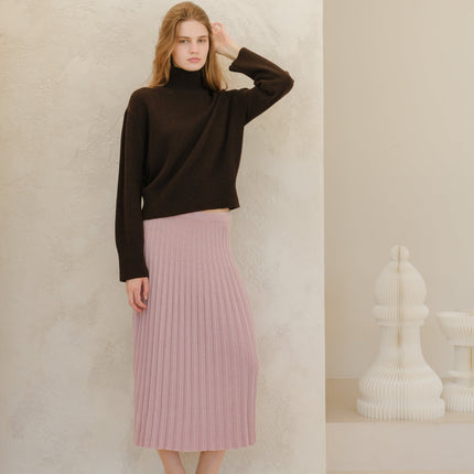 Cashmere Mix Turtleneck Sweater