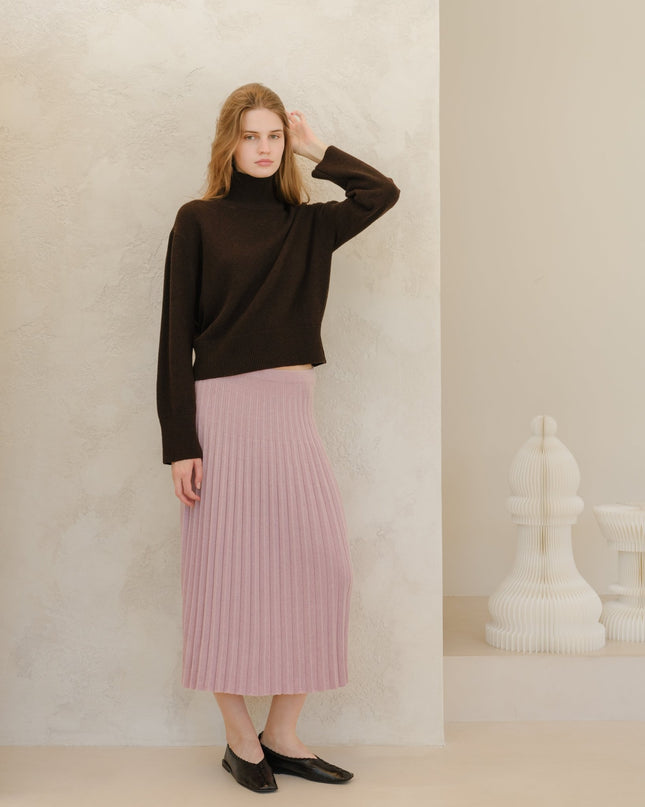 Cashmere Mix Turtleneck Sweater