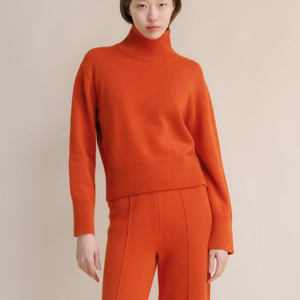 Cashmere Mix Turtleneck Sweater
