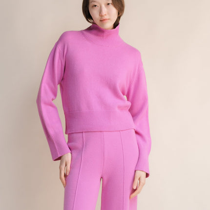 Cashmere Mix Turtleneck Sweater