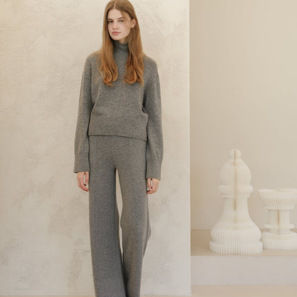 Cashmere Mix Turtleneck Sweater