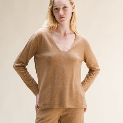 Cashmere Mix V - Neck (3D - Knit)