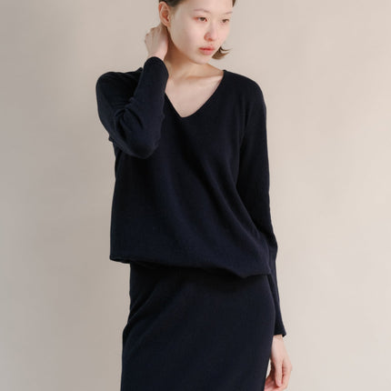 Cashmere Mix V - Neck (3D - Knit)