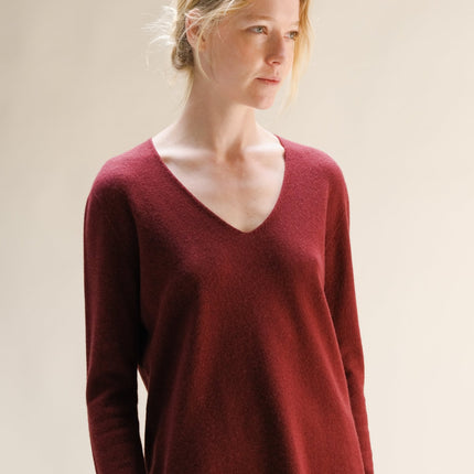 Cashmere Mix V - Neck (3D - Knit)