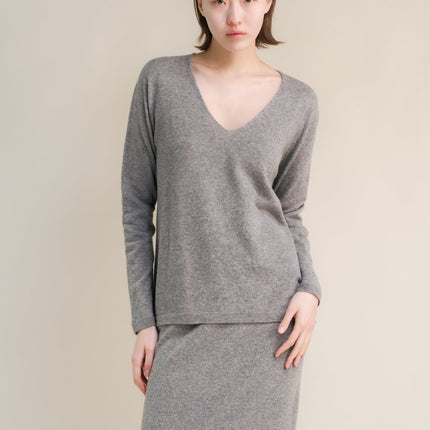 Cashmere Mix V - Neck (3D - Knit)
