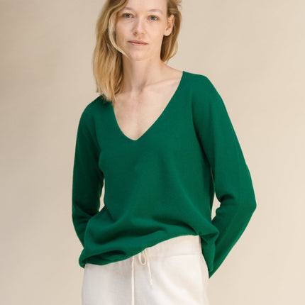 Cashmere Mix V - Neck (3D - Knit)