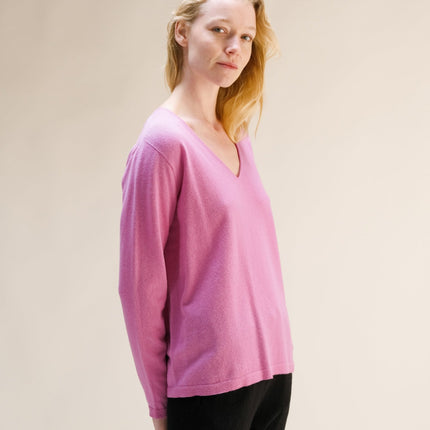 Cashmere Mix V - Neck (3D - Knit)
