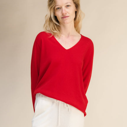 Cashmere Mix V - Neck (3D - Knit)