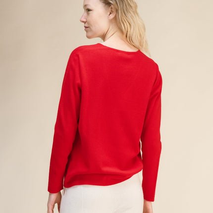 Cashmere Mix V - Neck (3D - Knit)