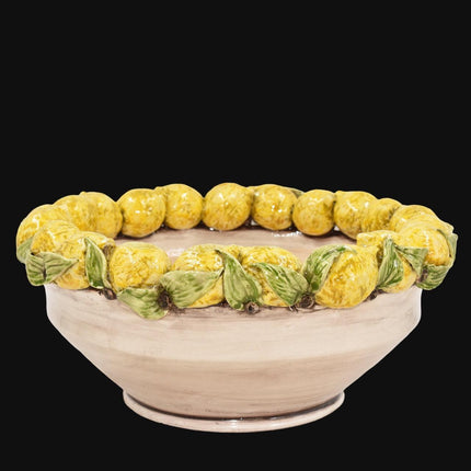 Centrotavola con Limoni Siciliani Ø 38 madreperla colorato