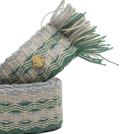 Cintura Buckle Donna Green/Light Grey