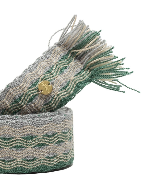 Cintura Buckle Donna Green/Light Grey