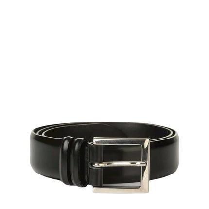 Cintura Classica Calf Nero in Pelle