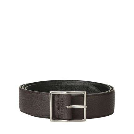 Cintura Double Biometrica Dollaro+Saffiano - Ebano+Nero