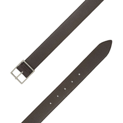 Cintura Double Biometrica Dollaro+Saffiano - Ebano+Nero