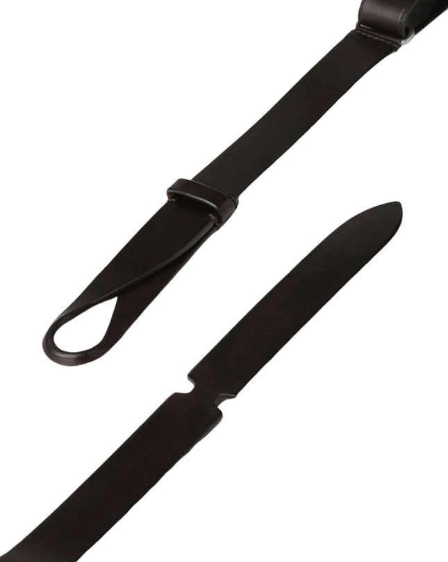 Cintura Nobuckle Bull in Cuoio