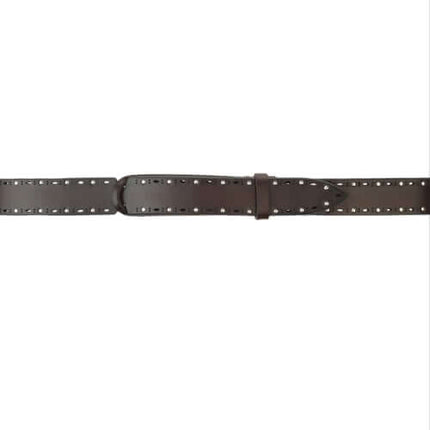 Cintura Nobuckle Bull Soft in Cuoio con Micro - Borchie