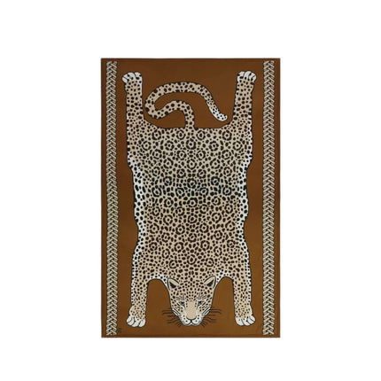 Coperta Leopard Beige