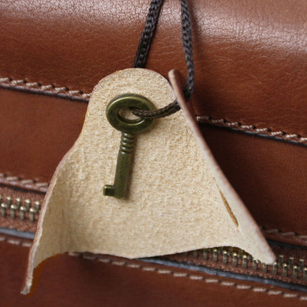 Cremona - 3 compartment matte leather briefcase | TL142448