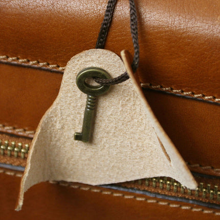 Cremona - 3 compartment matte leather briefcase | TL142448