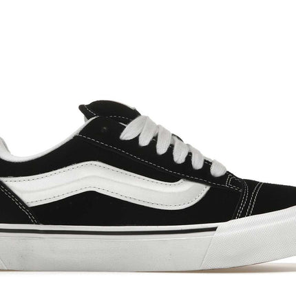 vans knu skool black white