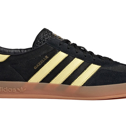 adidas gazelle indoor black almost yellow gum