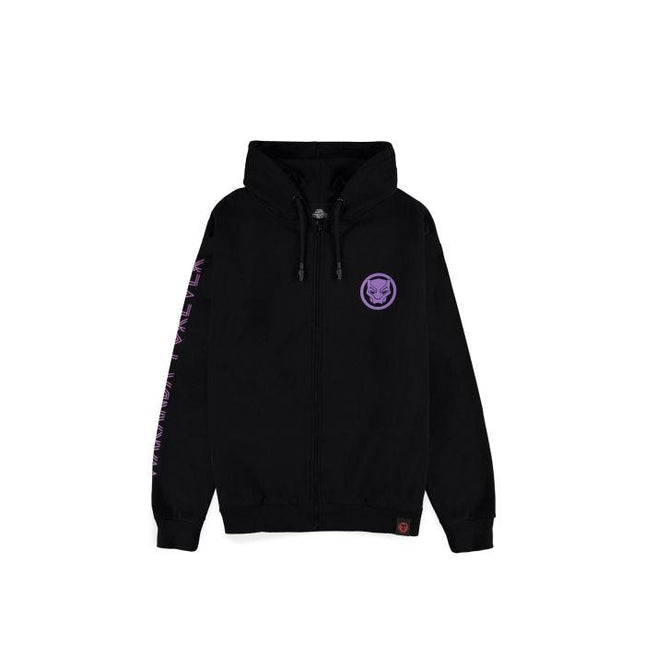DIFUZED BLACK PANTHER: WAKANDA FOREVER - FELPA CON CAPPUCCIO : TRIBAL LOGO (XL)