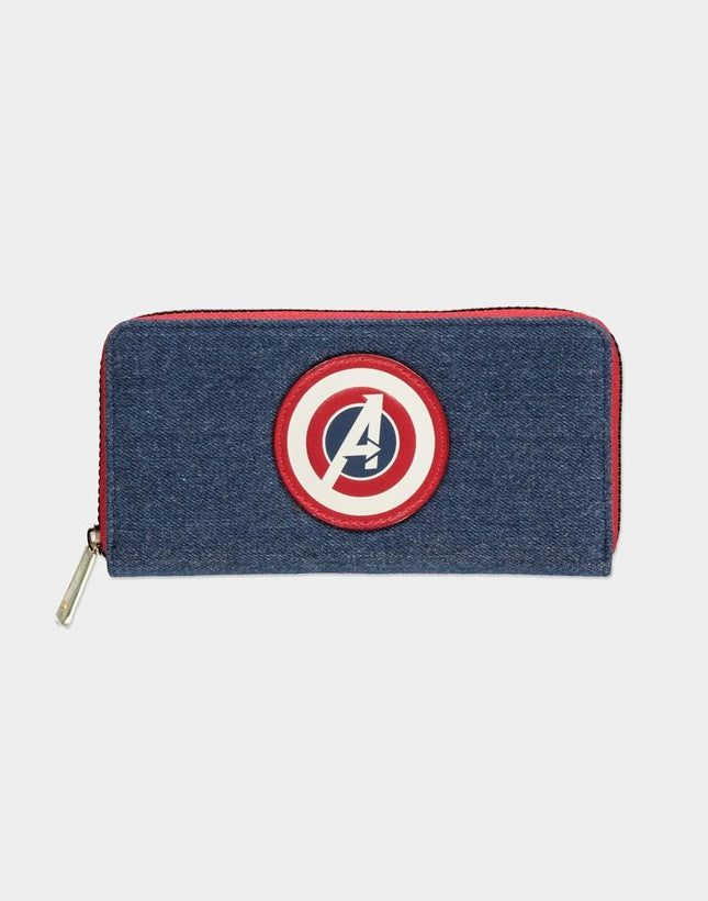 DIFUZED MARVEL AVENGERS : PORTAFOGLIO DONNA IN DENIM LOGO AVENGERS