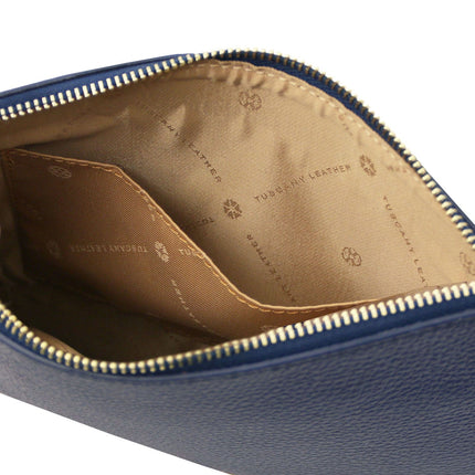 Diva - Leather Pouch Clutch With Chain Strap | TL142461