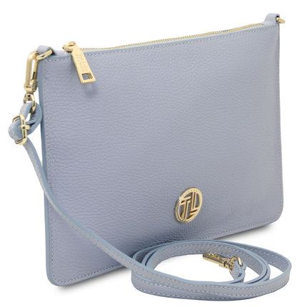 Diva - Leather Pouch Clutch With Chain Strap | TL142461