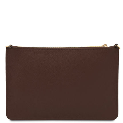 Diva - Leather Pouch Clutch With Chain Strap | TL142461