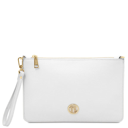 Diva - Leather Pouch Clutch With Chain Strap | TL142461