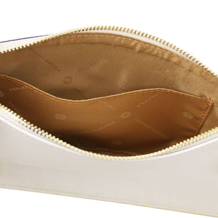 Diva - Leather Pouch Clutch With Chain Strap | TL142461