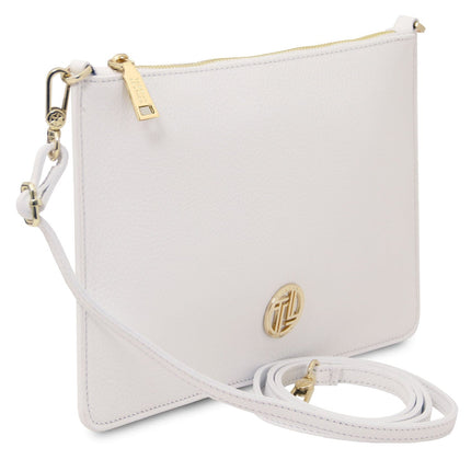 Diva - Leather Pouch Clutch With Chain Strap | TL142461