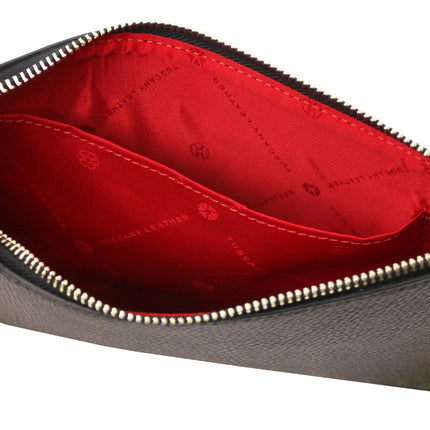 Diva - Leather Pouch Clutch With Chain Strap | TL142461