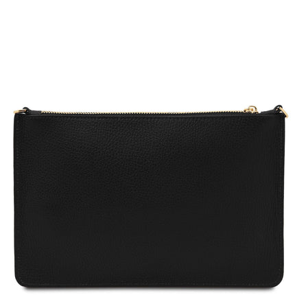 Diva - Leather Pouch Clutch With Chain Strap | TL142461