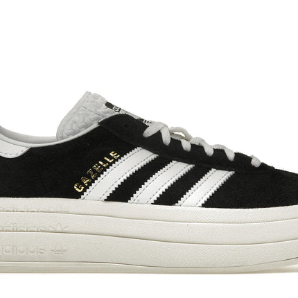 adidas gazelle bold core black white (women's)