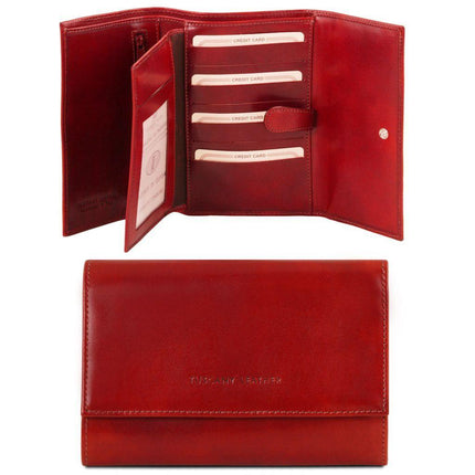Exclusive 4 fold Italian leather wallet for women | TL140796