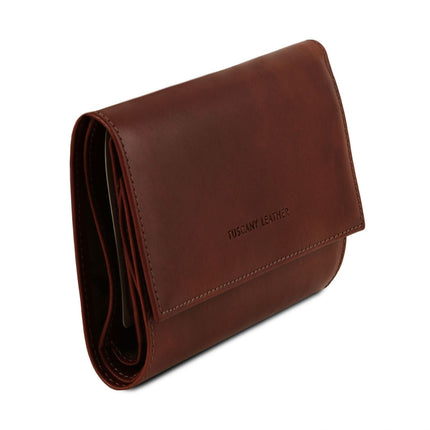Exclusive 4 fold Italian leather wallet for women | TL140796