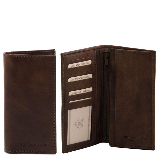 Exclusive vertical 2 fold leather wallet for men | TL140777