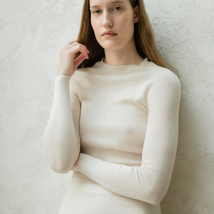 Extra Fine Merino Ribbed Crewneck (3D - Knit)
