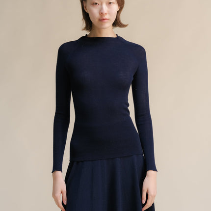 Extra Fine Merino Ribbed Crewneck (3D - Knit)