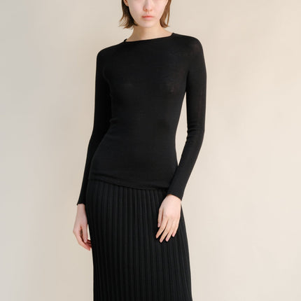 Extra Fine Merino Ribbed Crewneck (3D - Knit)