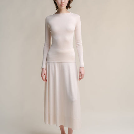 Extra Fine Merino Ribbed Crewneck (3D - Knit)