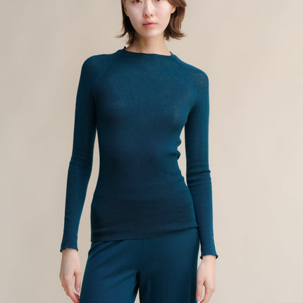 Extra Fine Merino Ribbed Crewneck (3D - Knit)