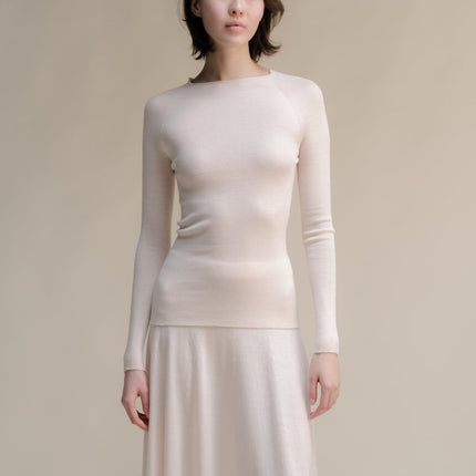 Extra Fine Merino Ribbed Crewneck (3D - Knit)