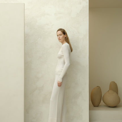 Extra Fine Merino Wide - Leg Trousers