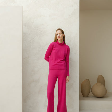 Extra Fine Merino Wide - Leg Trousers